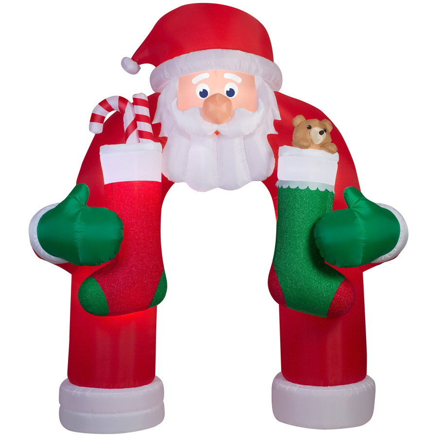 12-ft x 4.92-ft Animatronic Lighted Archway Christmas Inflatable