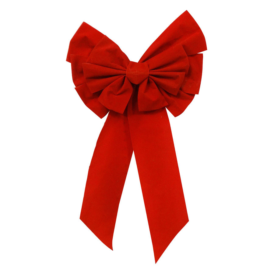 14-in W Red Solid Bow