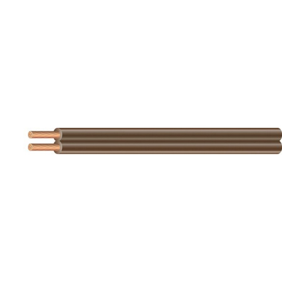 18-AWG 2-Conductor Brown Lamp Cord (By-the-Foot)