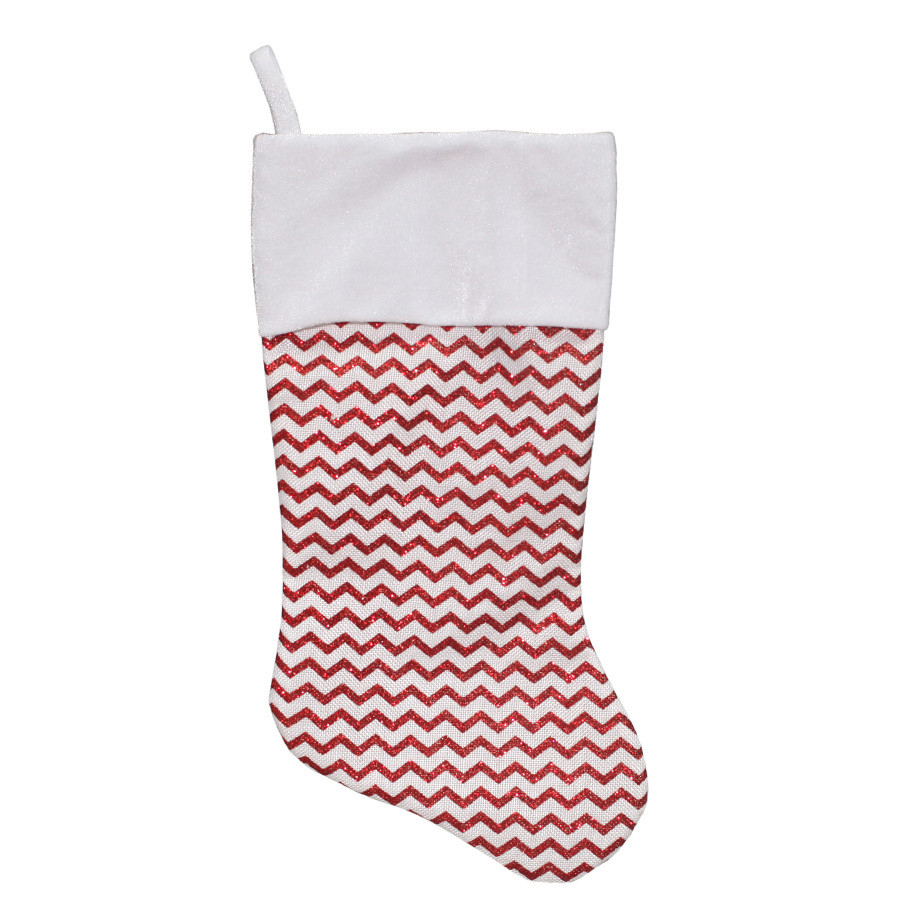 18-in Red Traditional Christmas Stocking