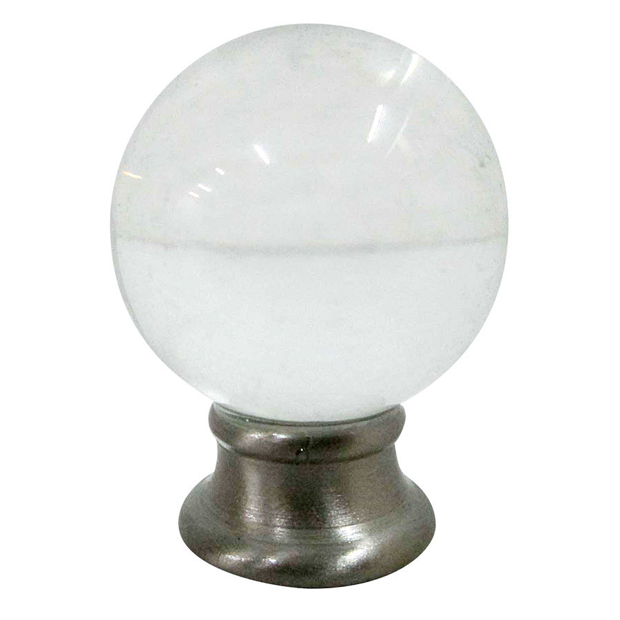 1.81-in L x 1.38-in dia Brushed Nickel Light Cap and Finial Kit