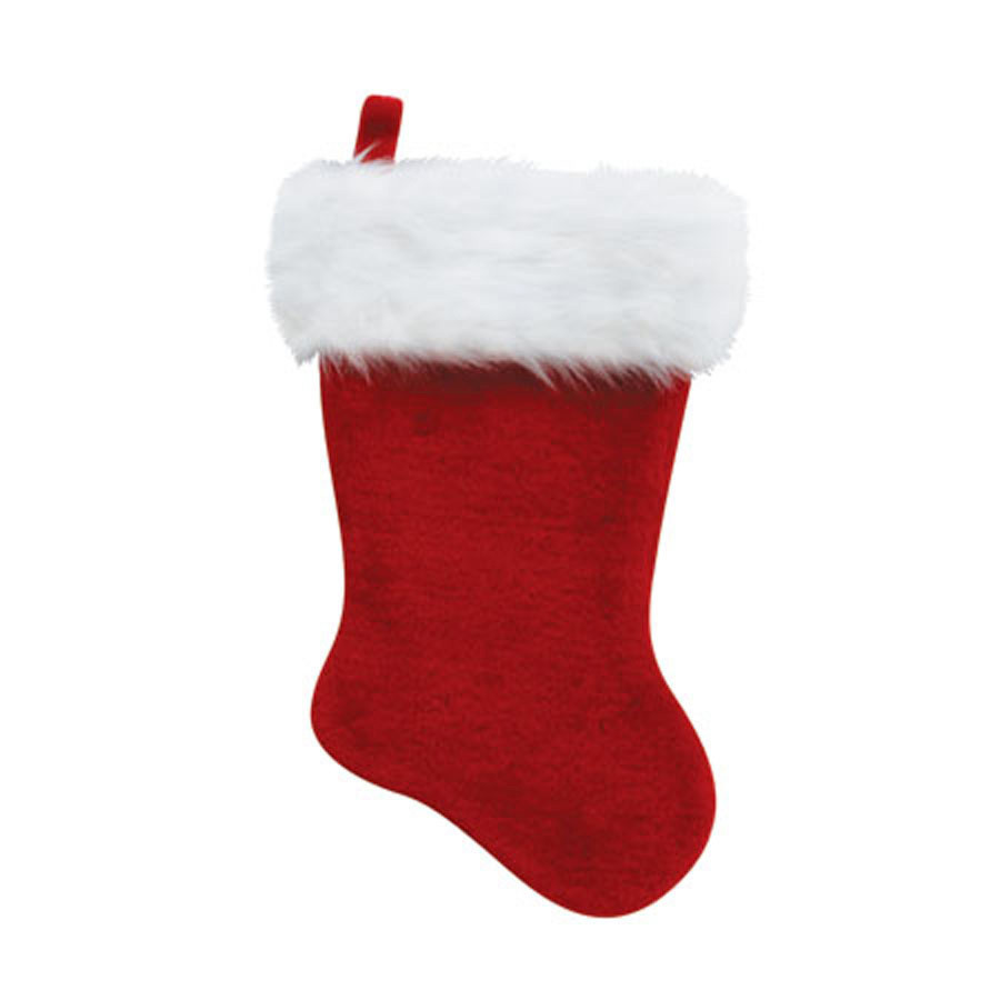 20-in Red Traditional Christmas Stocking
