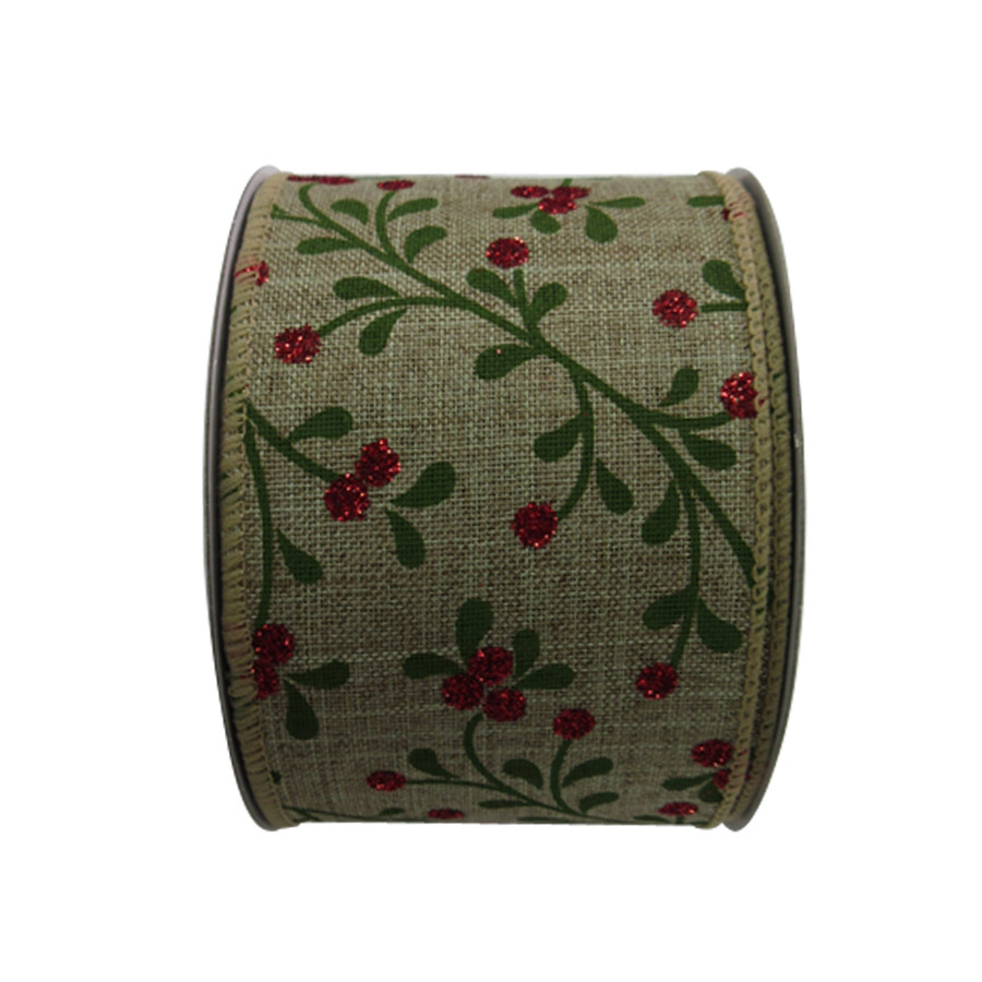 2.5-in W x 30-ft L Multiple Floral Ribbon