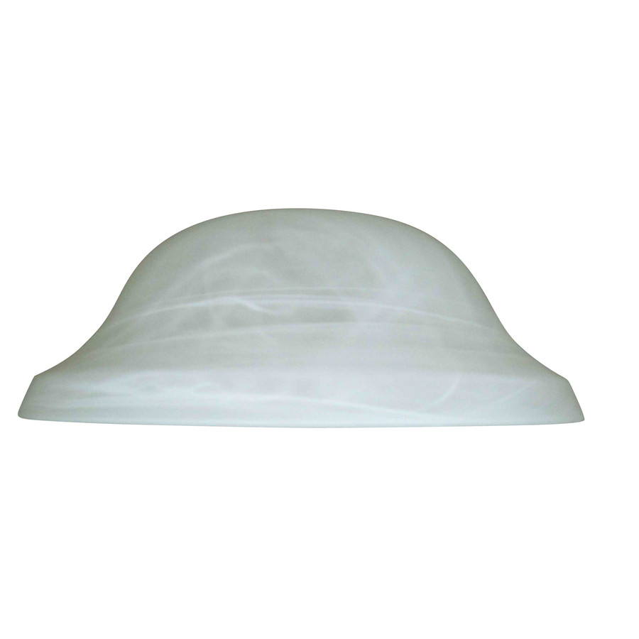 4-in H 11.13-in W Alabaster Glass Globe Ceiling Fan Light Shade