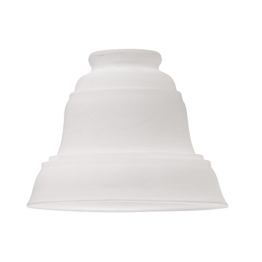4.25-in H 5.75-in W Antique White Bell Vanity Light Shade