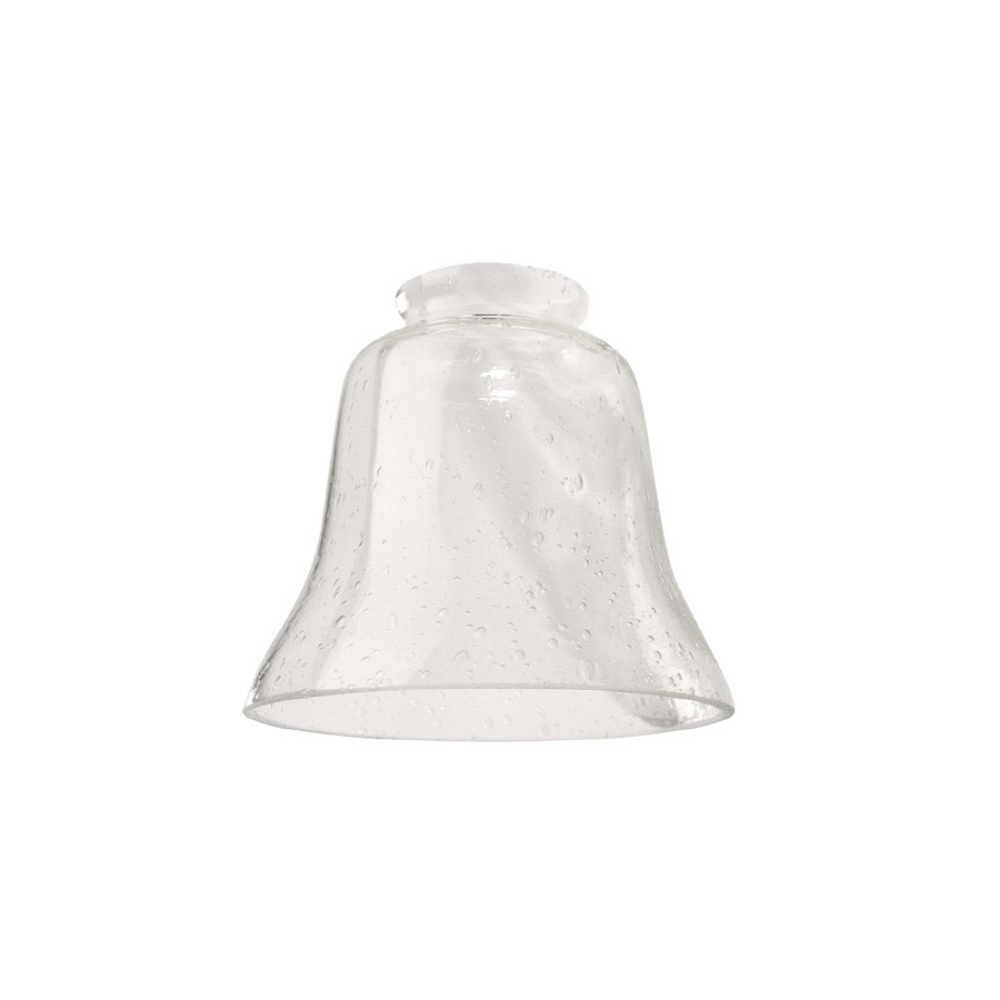 4.5-in H 4.75-in W Clear Seeded Seeded Glass Bell Vanity Light Shade