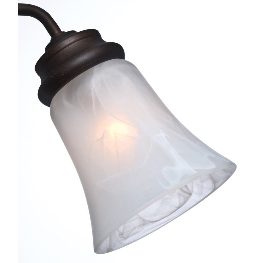 4.625-in H 4.625-in W Swirled Marble Marbleized Glass Bell Ceiling Fan Light Shade