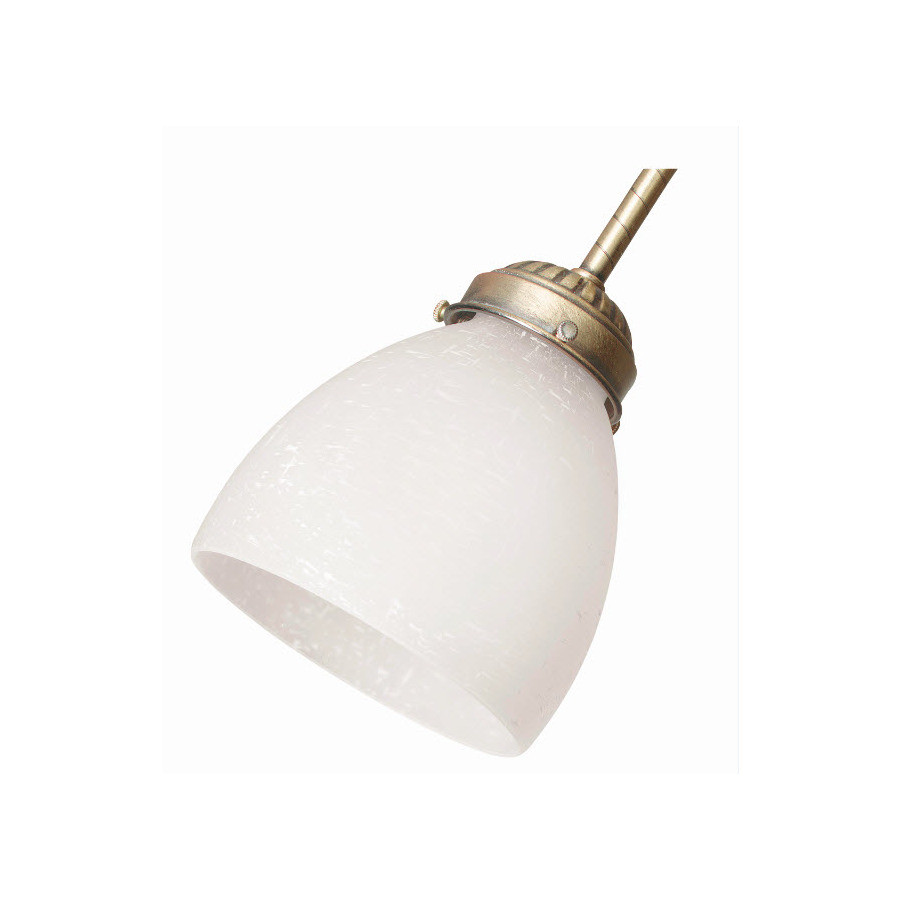 4.625-in H 4.625-in W White Linen Dome Ceiling Fan Light Shade