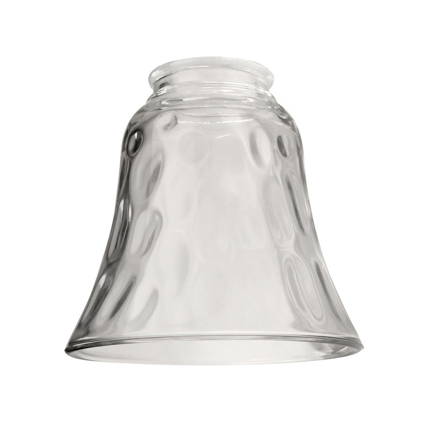 4.75-in H 4.875-in W Clear Hammered Bell Vanity Light Shade