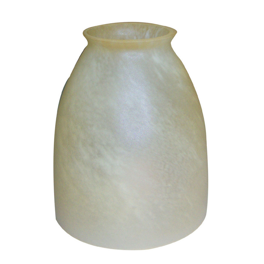 5.6-in H 3.88-in W Amber Alabaster Alabaster Glass Bell Vanity Light Shade