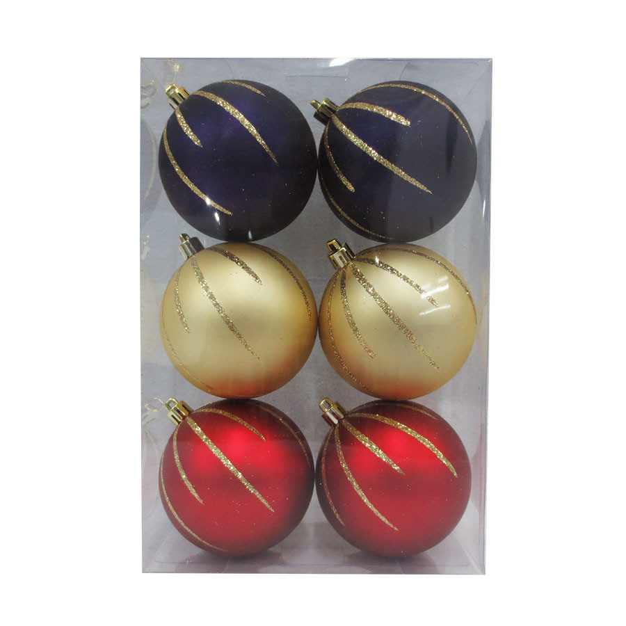 6-Pack Multiple Ball Ornament Set