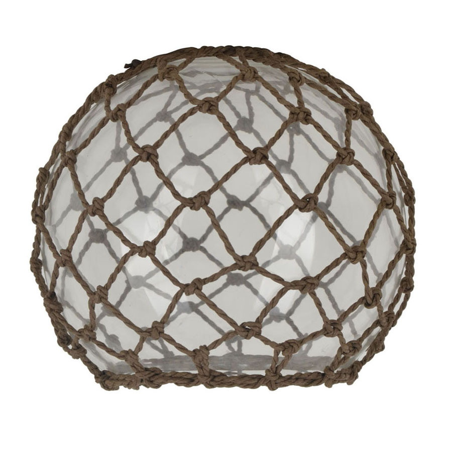 6.25-in H 7.5-in W Rope Clear Glass Coastal Globe Pendant Light Shade