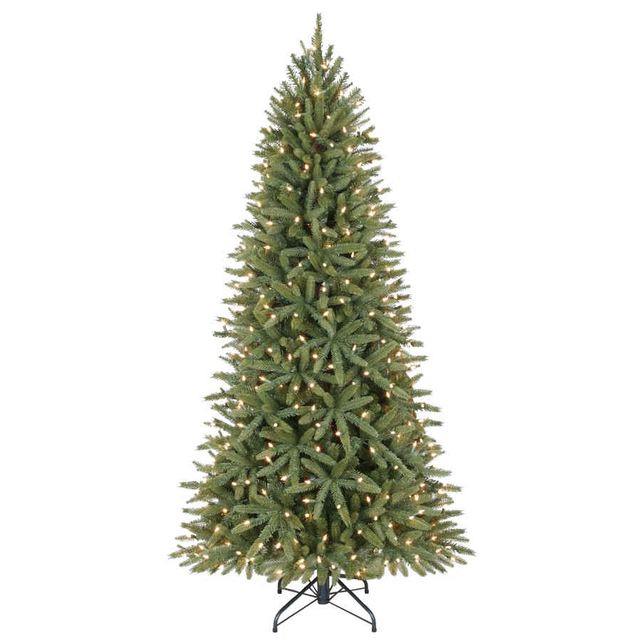 6.5-ft Pre-Lit Walden Pine Artificial Christmas Tree with White Clear Incandescent Lights