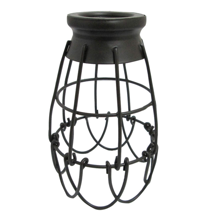 7.25-in H 4.62-in W French Bronze Wire Industrial Cage Pendant Light Shade