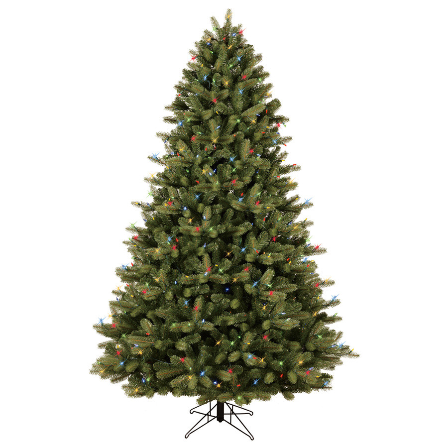 7.5-ft Pre-Lit Colorado Spruce Full Artificial Christmas Tree with Color Changing Warm White LED Lights