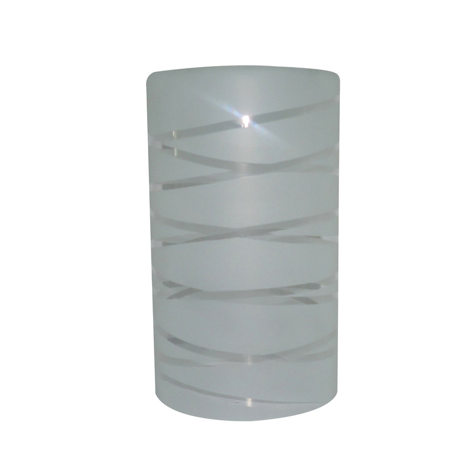 8-in H 4.75-in W Frost Cylinder Pendant Light Shade