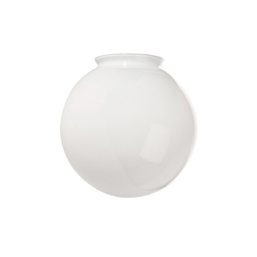 8-in H 8-in W White Globe Ceiling Fan Light Shade