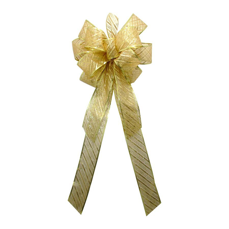 8-in W Gold Solid Bow
