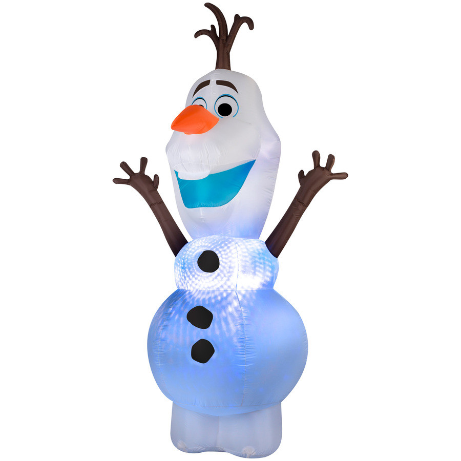 9.51-ft x 4.75-ft Lighted Olaf Christmas Inflatable