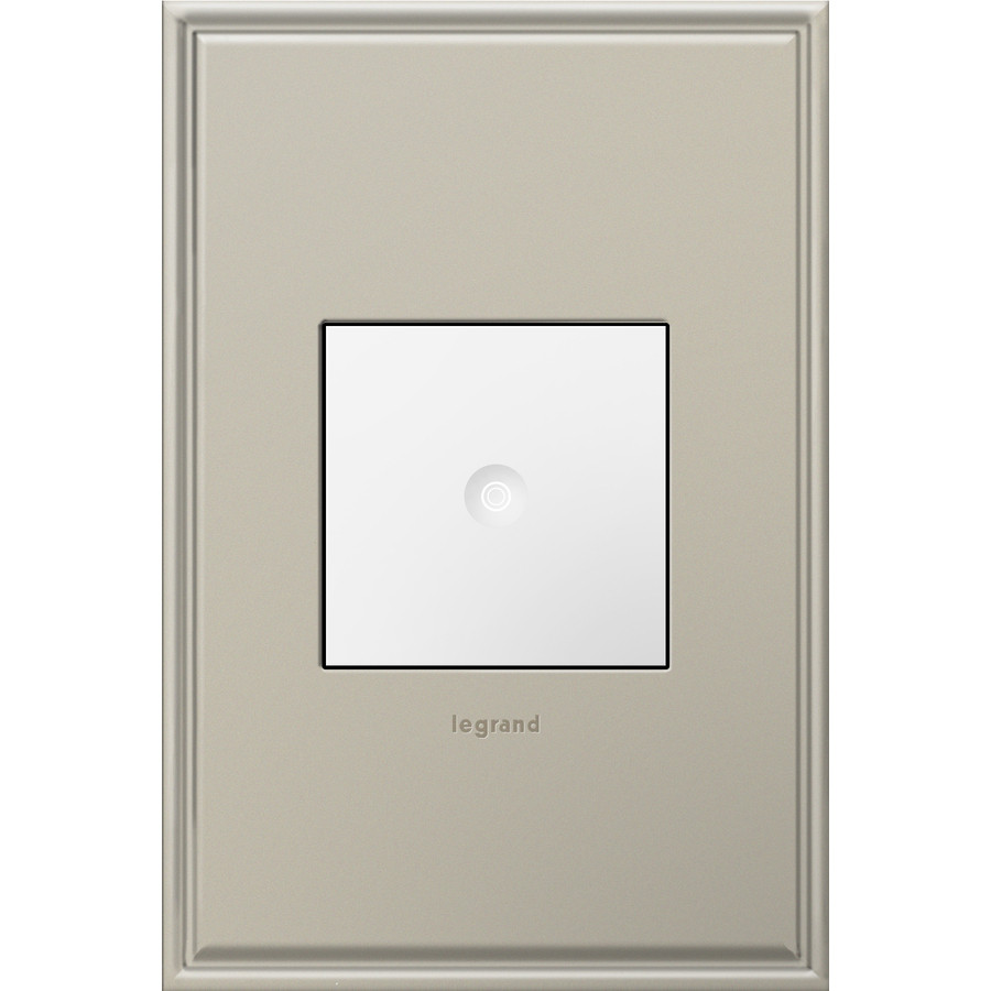 adorne Push 1-Switch 15-Amp Single Pole 3-Way White Indoor Push Light Switch
