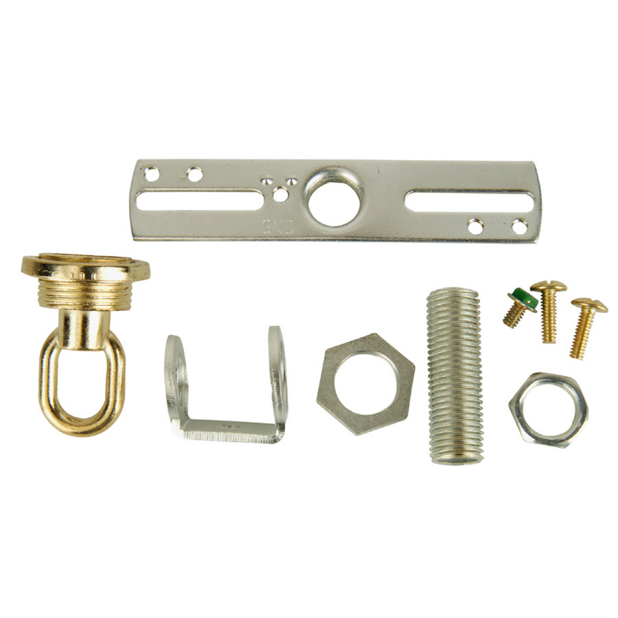 Brass/Chrome Metal Swag Light Kit
