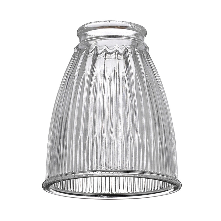 Clear Ribbed Ceiling Fan Shade