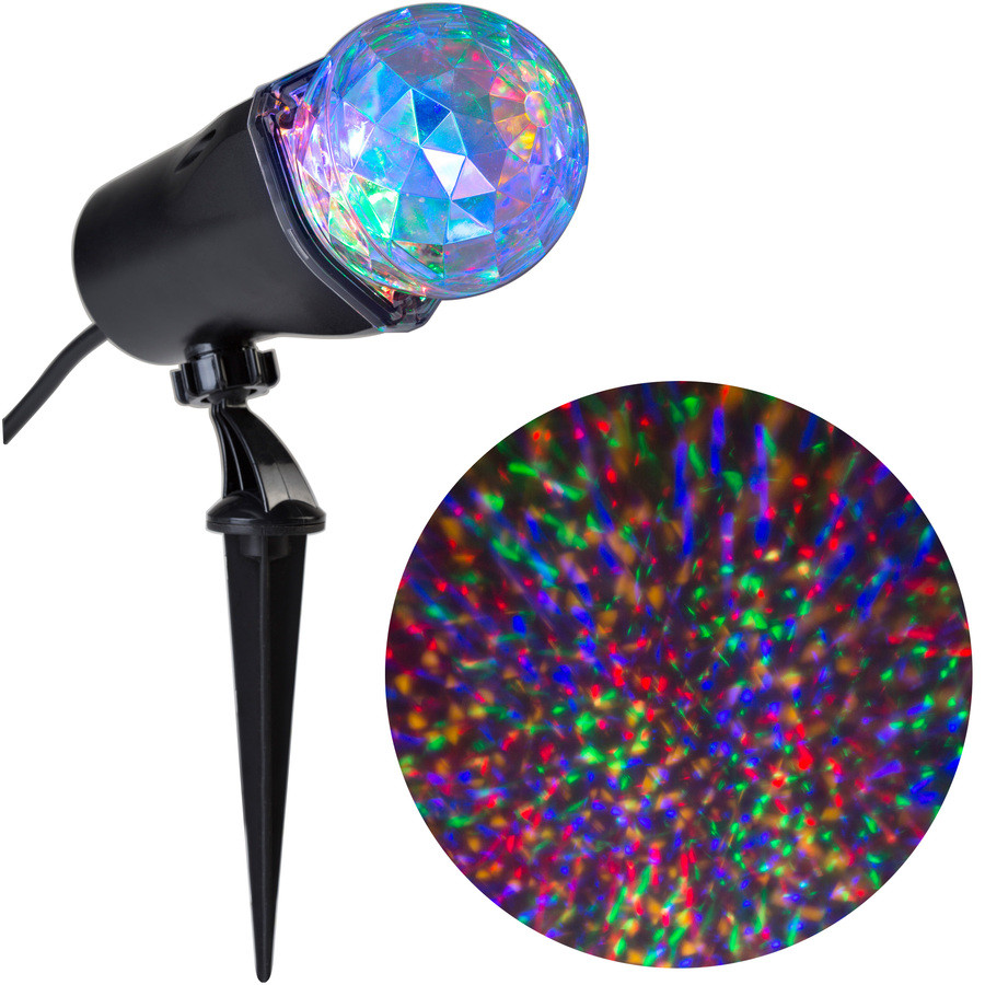 LightShow Swirling Multicolor LED Multi-Design Christmas Spotlight Projector