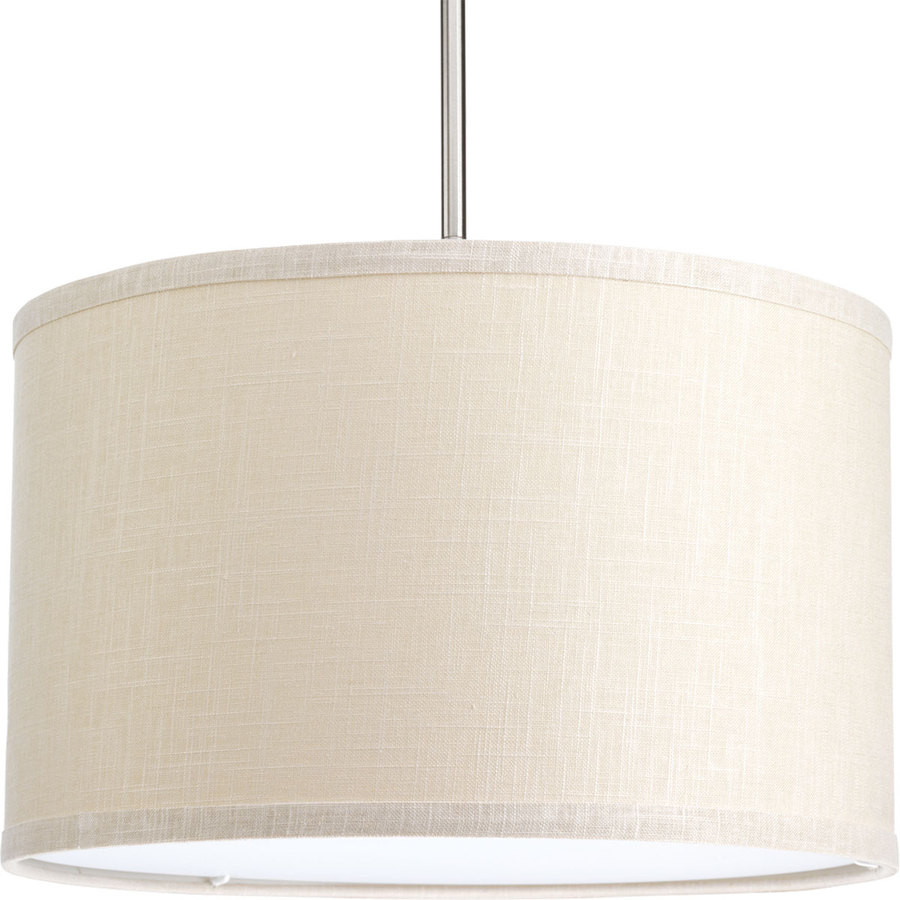 Markor 10-in H 16-in W Khaki Fabric Cylinder Pendant Light Shade