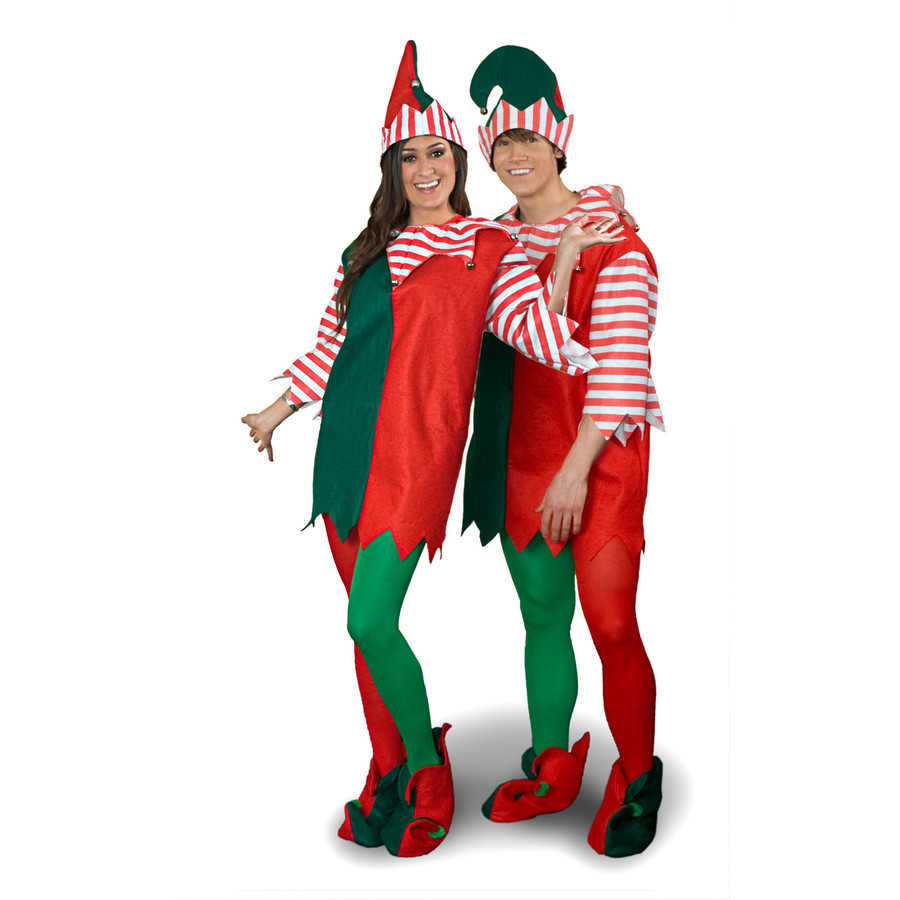 One Size Fits Most Green Polyester Elf Suit