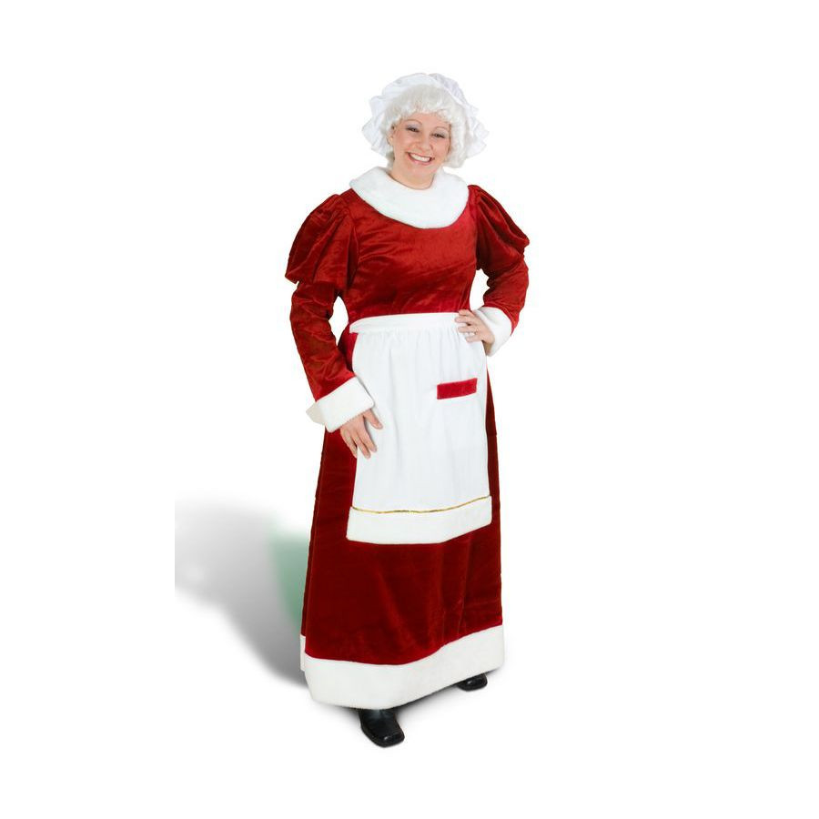 S/M Red Polyester Mrs. Claus Suit