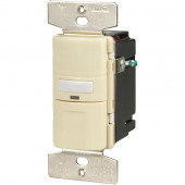 1-Switch 1000-Watt Single Pole 3-Way Light Almond Indoor Push Vacancy Sensor