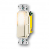 1-Switch 15-Amp 3-Way Light Almond Indoor Rocker Light Switch