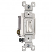 1-Switch 15-Amp Single Pole 3-Way White Indoor Framed Toggle Light Switch