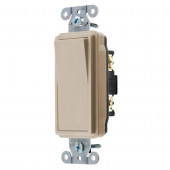 1-Switch 15/20-Amp Single Pole Almond Indoor Rocker Light Switch