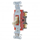 1-Switch 15/20-Amp Single Pole Ivory Indoor Toggle Light Switch