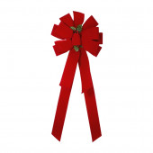 11-in W Red Solid Bow