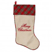 19-in Red Traditional Christmas Stocking