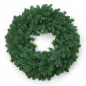 22-in Fresh Noble Fir Christmas Wreath with Lights