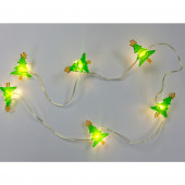24-Count 7.5-ft White Tree LED Copper Wire String Battery-operated Christmas String Lights