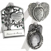 3-Pack Pewter You Have Left My Life, But You Will Never Leave My Heart, Treasure The Memory, Always In Our Hearts Ornament Set