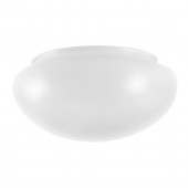 3.75-in H 7.6-in W White Globe Ceiling Fan Light Shade