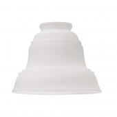 4.25-in H 5.75-in W Antique White Bell Vanity Light Shade