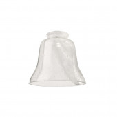 4.5-in H 4.75-in W Clear Seeded Seeded Glass Bell Vanity Light Shade