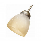 4.625-in H 4.625-in W Amber Gradated Tinted Glass Dome Ceiling Fan Light Shade