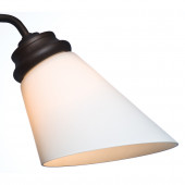 4.625-in H 4.625-in W Cased White Cone Ceiling Fan Light Shade