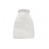 4.75-in H 3.75-in W Alabaster Alabaster Glass Cone Vanity Light Shade