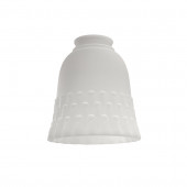 5.25-in H 5-in W Frosted Sand Bell Vanity Light Shade