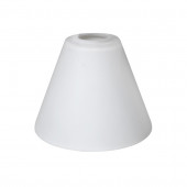 5.51-in H 6.5-in W Frosted Opal Etched Glass Cone Pendant Light Shade