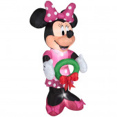6-ft x 2.62-ft Lighted Minnie Mouse Christmas Inflatable