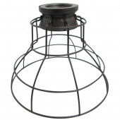 6.75-in H 8.5-in W French Bronze Wire Industrial Cage Pendant Light Shade